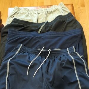 Mens Multi-Pack Navy, Black, and Gray Shorts